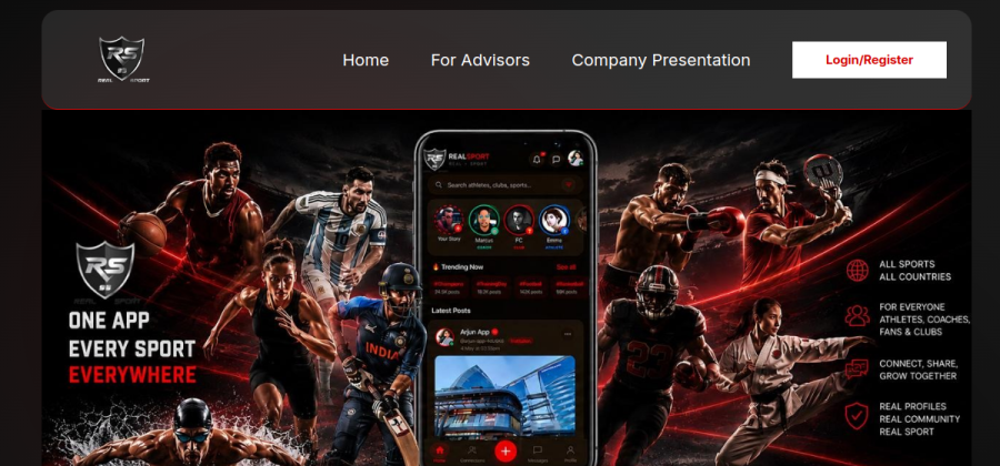 Screenshot of Real Sport 93 website